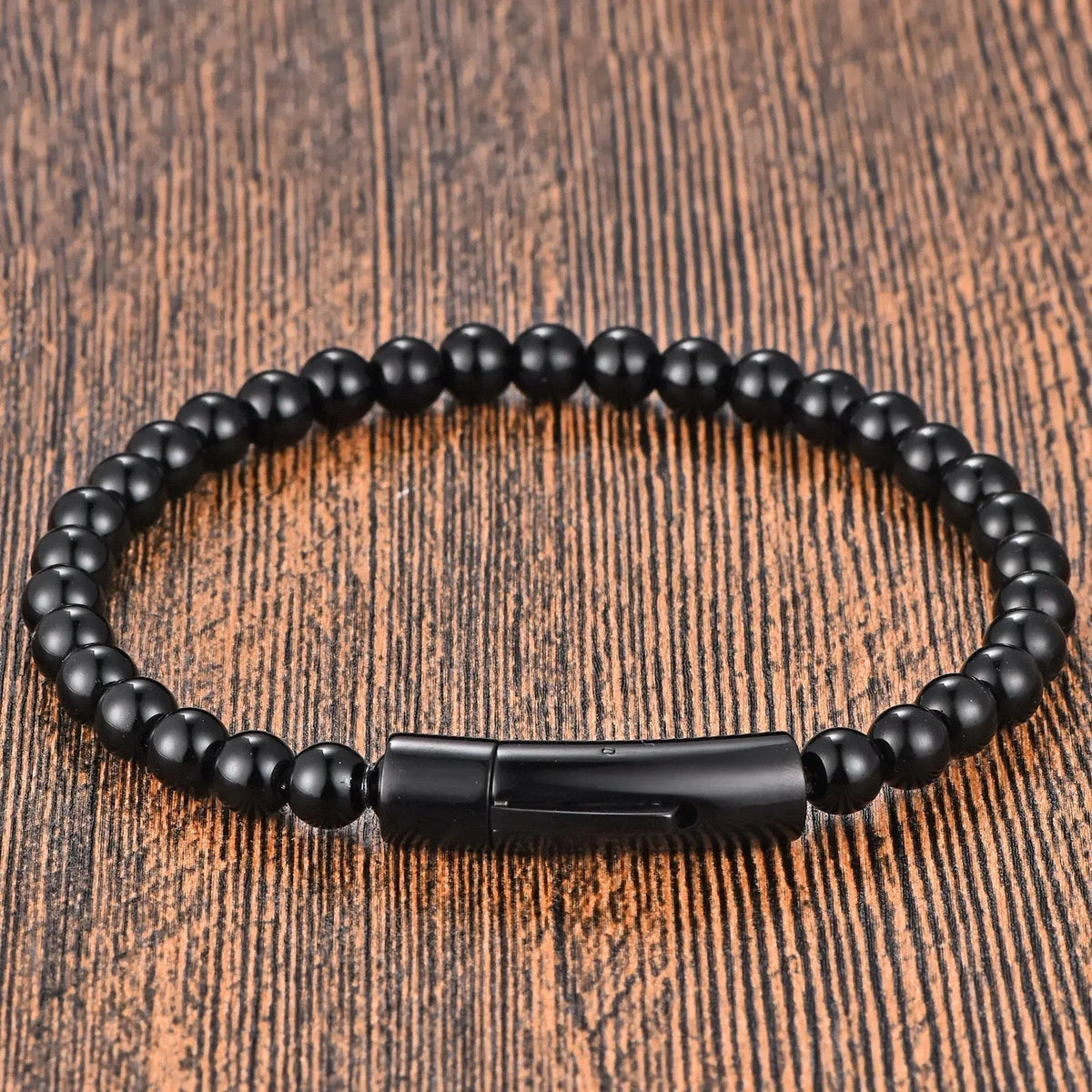 Onyx Bead Bracelet